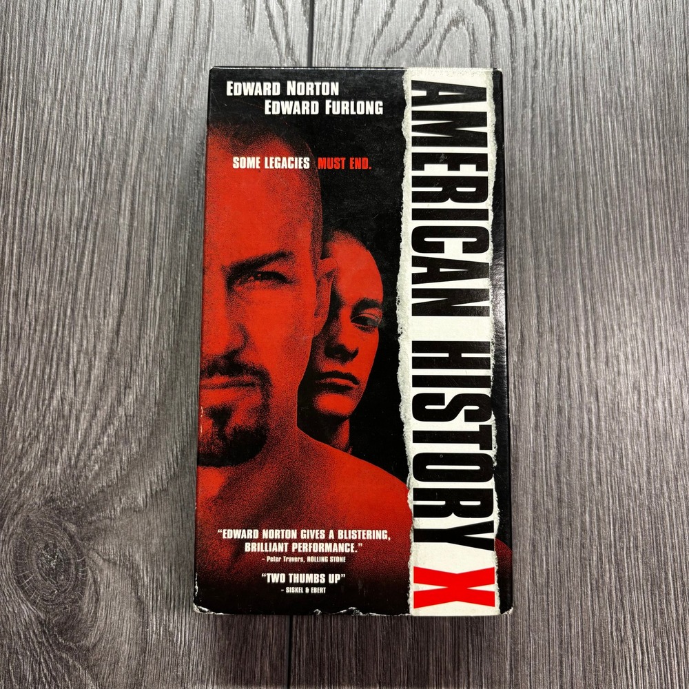 American History X VHS 1998 Edward Norton Edward Furlong Drama Movie Alliance